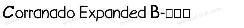 Corranado Expanded B字体转换